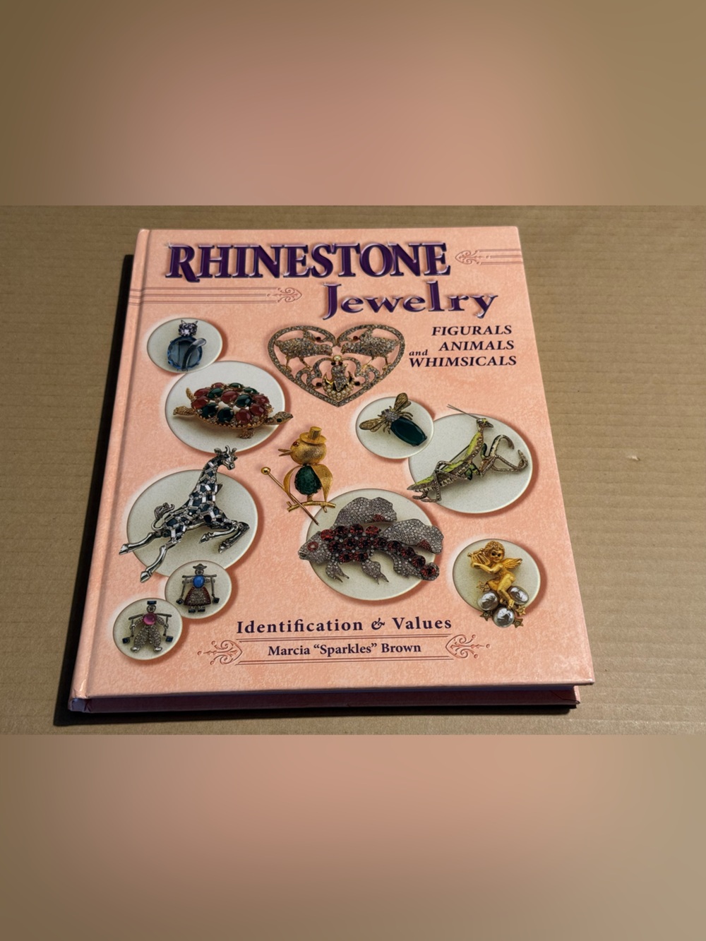 Rhinestone Jewelry Book - Identification & Values (Pink)